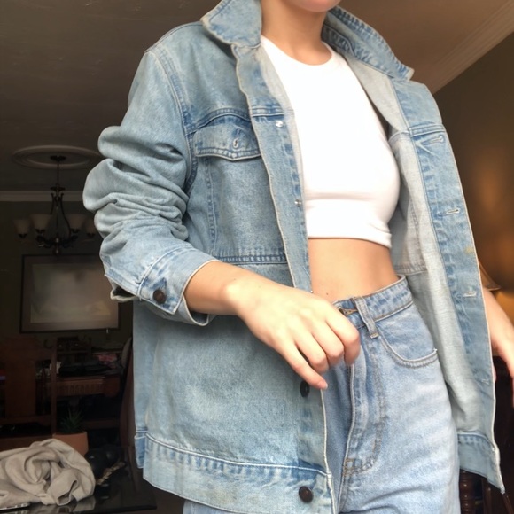 Oversized Denim jacket (Unisex) - Picture 1 of 10
